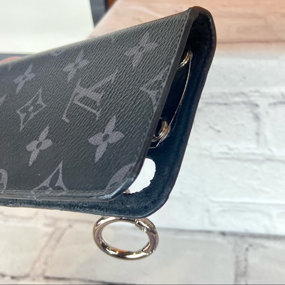 Louis Vuitton graphite monogram phone case converted to Key Cles card wallet - Picture 12 of 16